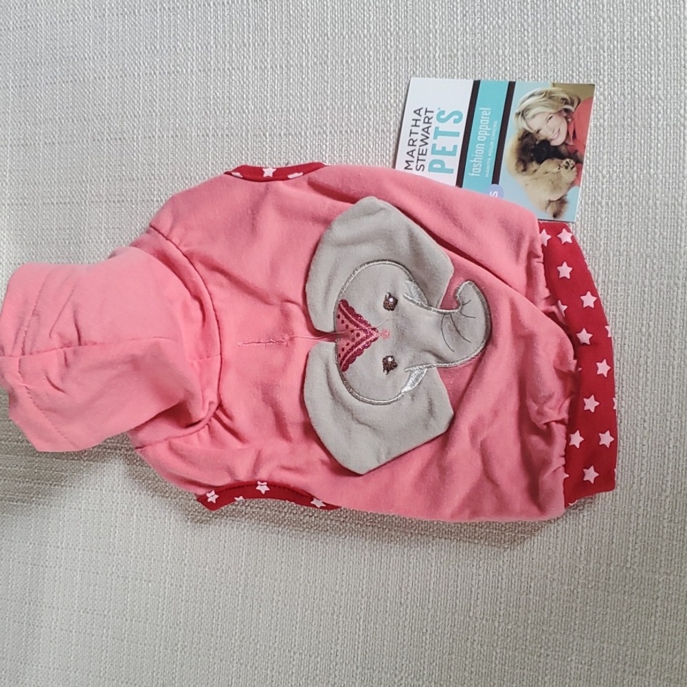 Brand New Martha Stewart Dog Hooded Shirt size small